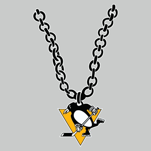 Pittsburgh Penguins Necklace logo iron on paper